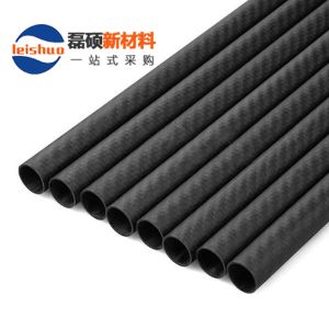 3K碳纤维管材 平纹亮光高强度耐磨碳纤维圆管 碳纤维复合材料制品